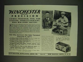 1935 Winchester Precision Ammunition Ad - H.D. Griffith &amp; John W. Crolley - £14.62 GBP