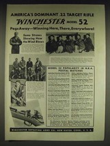 1935 Winchester Model 52 Rifle Ad - Wm. P. Schweitzer - £14.73 GBP