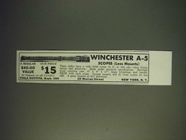 1936 Fiala Outfits Winchester A-5 Scopes Ad - $18.49