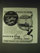 1937 Bausch &amp; Lomb Spotting Scope Ad - £14.55 GBP