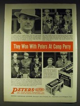 1937 Peters Ammunition Ad - E.E. Jones, Los Angeles Police Team - £14.76 GBP