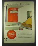 1948 Coke Coca-Cola Soda Ad - Drive Refreshed Have a Coke - £14.78 GBP