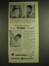 1948 General Electric Automatic Electric Water Heaters Ad - Every day all day  - £14.56 GBP