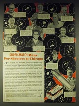1937 Western Super-Match Ammunition Ad - E.K. Waters, W.B. Woodring - £14.48 GBP