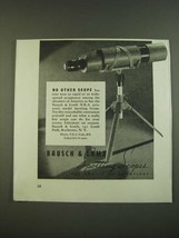1938 bausch &amp; Lomb N.R.A. Prismatic Spotting Scope Ad - No other scope - £14.50 GBP