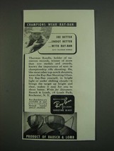 1939 Bausch &amp; Lomb Ray-Ban Shooting Glasses Ad - Thurman Randle - £14.48 GBP