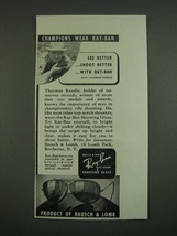 1939 Bausch &amp; Lomb Ray-Ban Shooting Glasses Ad - Thurman Randle - £13.82 GBP