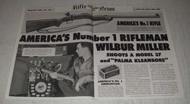 1939 Remington Model 37 Rifle & Palma Kleanbore Ammunition Ad - Wilbur W. Miller - $18.49