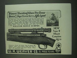 1939 W.R. Weaver Model 330 Scope Ad - Finest hunting glass I&#39;ve ever seen - £13.89 GBP