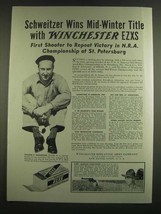 1939 Winchester EZXS Ammunition Ad - William P. Schweitzer - £14.48 GBP