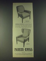 1958 Parker-Knoll Rowstock and Merano Chairs Ad - Catalogue of Comfort - $18.49