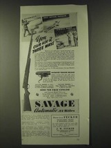 1942 Savage Model 6 Rifle Ad - You can use it three ways - $18.49