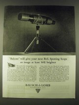 1945 Bausch &amp; Lomb Spotting Scope Ad - Balcote - £14.78 GBP