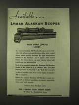1945 Lyman Alaskan Scope Ad - Hard Coated Lenses - £14.73 GBP
