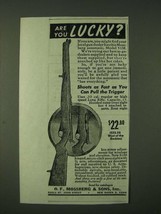1945 Mossberg Model 51M Rifle Ad - Are you Lucky? - £14.44 GBP