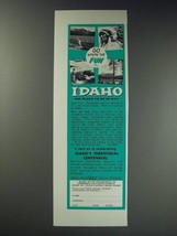 1963 Idaho State Department of Commerce and Development Ad - Go where the fun is - £14.61 GBP