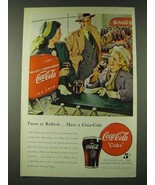 1948 Coke Coca-Cola Soda Ad - Pause to refresh have a Coca-Cola - £14.78 GBP