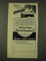 1948 Kelvinator Refrigerated Electric Water Cooler Ad - Quick low-cost  - $18.49
