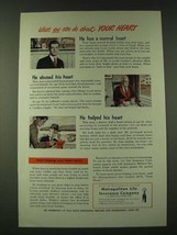 1948 Metropolitan Life Insurance Ad - What you can do about your heart - £14.72 GBP