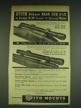 1948 Stith DeLuxe Bear Cub 2 1/2X Scope and 22-22 Mount Ad - $18.49