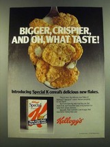 1983 Kellogg's Special K Cereal Ad - Bigger, Crispier, and oh, what taste! - $18.49