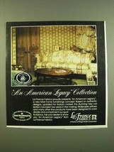 1983 La France Fabrics Ad - An American Legacy Collection - £14.78 GBP