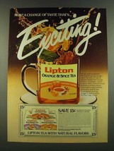 1983 Lipton Orange &amp; Spice Tea Ad - Now! A change of taste that&#39;s Exciting! - £14.72 GBP
