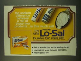 1983 Phillips Lo-Sal Antacid Ad - The sodium difference between a roll of these  - £14.46 GBP