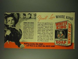 1948 White King Soap Ad - art by Merlin Enabnit - Mary, Queen of Scots - £14.78 GBP