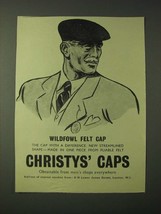 1955 Christys&#39; Caps Ad - Wildfowl Felt Cap - $18.49