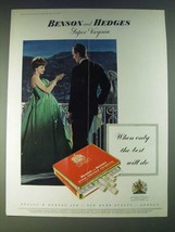 1958 Benson and Hedges Super Virginia Cigarettes Ad  - £14.48 GBP