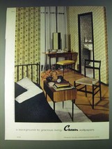 1958 Crown Wallpapers Ad - No. A28646 Mosaic X35233 - gracious Living - £14.78 GBP
