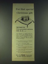 1958 Kodak Retinette Camera Ad - For that special Christmas gift - $18.49