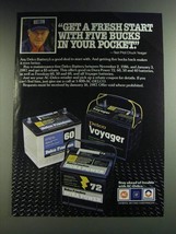 1986 AC-Delco Battery Ad - Chuck Yeager - Get a fresh start with five bucks  - £14.72 GBP