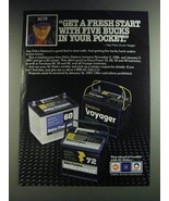 1986 AC-Delco Battery Ad - Chuck Yeager - Get a fresh start with five bu... - £14.81 GBP