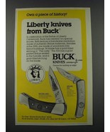 1986 Buck Knives Model 500L and Model 826 Ad - Own a piece of history! - £14.78 GBP