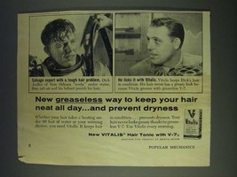 1958 Vitalis Hair Tonic Ad - New greaseless way to keep your hair neat all day  - $18.49