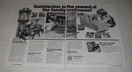 1986 Shopsmith Mark V Ad - Satisfaction is the reward of the family craftsman - $18.49