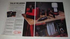 1986 Sears Craftsman Tools Ad - Hobby Worktable, Electripak Drill Tidy - £14.54 GBP