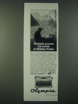 1959 Olympia Precision Portable Typewriter Ad - Olympia proves its worth - $18.49