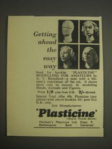 1959 Plasticine Modelling Clay Ad - Getting ahead the easy way - $18.49