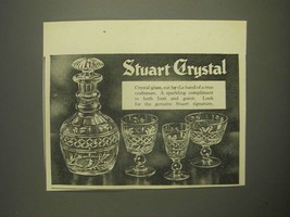 1959 Stuart Crystal Ad - Cut by the hand of a True Craftsman - $18.49