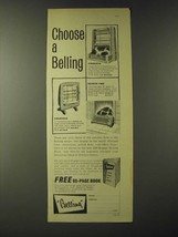 1960 Belling Electric Fires Ad - Princess, Countess and Hearth Fire - $18.49