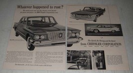 1960 Chrysler Valiant, Plymouth and Dodge Dart Ad - Whatever happened to rust? - £14.48 GBP