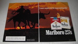 1987 Marlboro cigarettes Ad - 5 more smokes for the long working day - £14.50 GBP