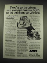 1987 NRI Schools Ad - If you&#39;ve got the drive to start your own business - £14.72 GBP