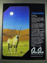 1987 Q Data Group Qpac and Qfin software Ad - Adaptability Gemsbok Oryx Gazella - £14.61 GBP