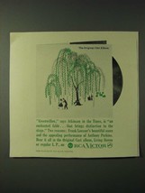 1960 RCA Victor Greenwillow Cast Album Ad - Atkinson in the Times - $18.49