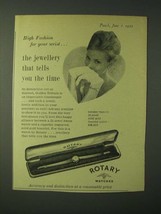 1960 Rotary Golden Tribute Watch Ad - High fashion for your wrist - £14.50 GBP