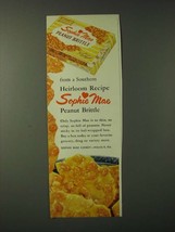 1960 Sophie Mae Peanut Brittle Ad - southern heirloom recipe - £14.46 GBP